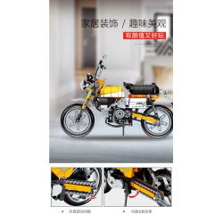 SEMBO 701605 non  XE MÁY KHỈ HONDA bộ đồ chơi xếp lắp ráp ghép mô hình  HONDA MONKEY Kỹ Thuật Công Nghệ Cao Mô Hình Phương Tiện 651 khối