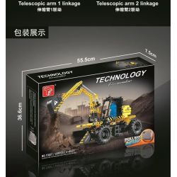 TA GAOLE T3037 3037 non  MÁY XÚC KÉO LÙI Ô TÔ bộ đồ chơi xếp lắp ráp ghép mô hình  EXCAVATOR Kỹ Thuật Công Nghệ Cao Mô Hình Phương Tiện 489 khối