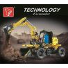 TA GAOLE T3037 3037 non  MÁY XÚC KÉO LÙI Ô TÔ bộ đồ chơi xếp lắp ráp ghép mô hình  EXCAVATOR Kỹ Thuật Công Nghệ Cao Mô Hình Phương Tiện 489 khối