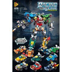 PanlosBrick 633065 Panlos Brick 633065 non  KẾT HỢP ÁO GIÁP CỰC ĐOAN 8 bộ đồ chơi xếp lắp ráp ghép mô hình Racing RACING MECHA Cuộc Đua 700 khối