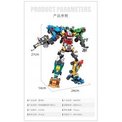 PanlosBrick 633065 Panlos Brick 633065 non  KẾT HỢP ÁO GIÁP CỰC ĐOAN 8 bộ đồ chơi xếp lắp ráp ghép mô hình Racing RACING MECHA Cuộc Đua 700 khối