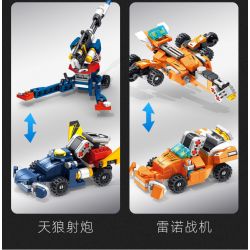 PanlosBrick 633065 Panlos Brick 633065 non  KẾT HỢP ÁO GIÁP CỰC ĐOAN 8 bộ đồ chơi xếp lắp ráp ghép mô hình Racing RACING MECHA Cuộc Đua 700 khối