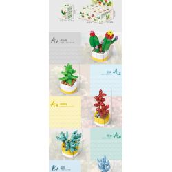 XINGBAO XB-26113 26113 XB26113 non  BOUTIQUE CHẬU CÂY TRANG TRÍ MỌNG NƯỚC 12 LOẠI bộ đồ chơi xếp lắp ráp ghép mô hình Creator Sáng Tạo 1213 khối