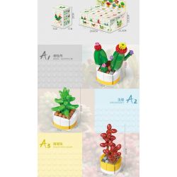 XINGBAO XB-26113 26113 XB26113 non  BOUTIQUE CHẬU CÂY TRANG TRÍ MỌNG NƯỚC 12 LOẠI bộ đồ chơi xếp lắp ráp ghép mô hình Creator Sáng Tạo 1213 khối