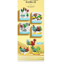 XINGBAO XB-26113 26113 XB26113 non  BOUTIQUE CHẬU CÂY TRANG TRÍ MỌNG NƯỚC 12 LOẠI bộ đồ chơi xếp lắp ráp ghép mô hình Creator Sáng Tạo 1213 khối