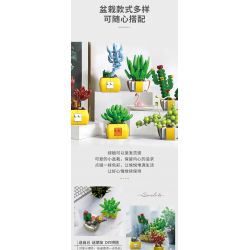 XINGBAO XB-26113 26113 XB26113 non  BOUTIQUE CHẬU CÂY TRANG TRÍ MỌNG NƯỚC 12 LOẠI bộ đồ chơi xếp lắp ráp ghép mô hình Creator Sáng Tạo 1213 khối