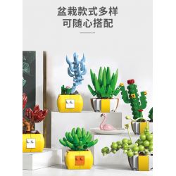 XINGBAO XB-26113 26113 XB26113 non  BOUTIQUE CHẬU CÂY TRANG TRÍ MỌNG NƯỚC 12 LOẠI bộ đồ chơi xếp lắp ráp ghép mô hình Creator Sáng Tạo 1213 khối