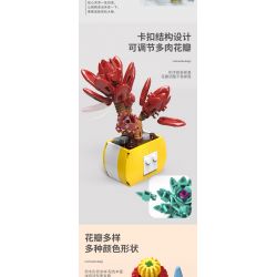 XINGBAO XB-26113 26113 XB26113 non  BOUTIQUE CHẬU CÂY TRANG TRÍ MỌNG NƯỚC 12 LOẠI bộ đồ chơi xếp lắp ráp ghép mô hình Creator Sáng Tạo 1213 khối