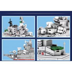 SEMBO 202039 non  956 KẺ HỦY DIỆT TÊN LỬA bộ đồ chơi xếp lắp ráp ghép mô hình Military Army TYPE P.956 DESTROYER Quân Sự Bộ Đội 436 khối