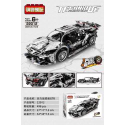 STEEL GENERALS 22012 22013 non  XE LÙI GTR bộ đồ chơi xếp lắp ráp ghép mô hình Mini Racing Pacemaker Đua Xe Mini 498 khối