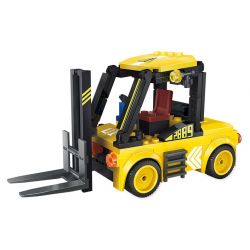 WANGE 2889 non  XE NÂNG KỸ THUẬT S89 bộ đồ chơi xếp lắp ráp ghép mô hình City Thành Phố 94 khối