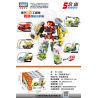 GUDI 8760A 8760B 8760C 8760D 8760E non  BIẾN DẠNG 5 MÔ HÌNH XE KỸ THUẬT bộ đồ chơi xếp lắp ráp ghép mô hình TRANSFORM SERIES 1032 khối