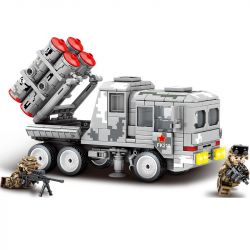 SEMBO 105600 non  TÊN LỬA PHÒNG KHÔNG REDQI-22 bộ đồ chơi xếp lắp ráp ghép mô hình Military Army HQ-22 ANTI-AIRCRAFT MISSILE Quân Sự Bộ Đội 329 khối