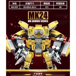 MG 309 non  MÁY 4. bộ đồ chơi xếp lắp ráp ghép mô hình Marvel Super Heroes Siêu Anh Hùng Marvel 321 khối