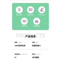 JAKI JK8218 8218 JK8219 8219 non  NGƯỜI MÁY GACHA bộ đồ chơi xếp lắp ráp ghép mô hình CASHAPON MACHINE ROBOT