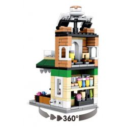 PanlosBrick 657047 Panlos Brick 657047 non  QUÁN CÀ PHÊ bộ đồ chơi xếp lắp ráp ghép mô hình 236 khối