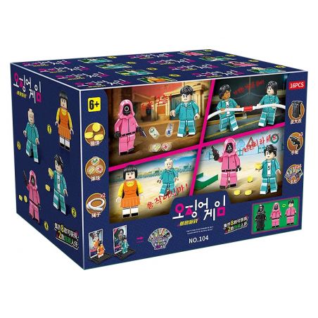 RENZAIMA 104 non  HÀNG TRĂM NGƯỜI bộ đồ chơi xếp lắp ráp ghép mô hình