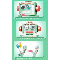 JAKI JK8218 8218 JK8219 8219 non  NGƯỜI MÁY GACHA bộ đồ chơi xếp lắp ráp ghép mô hình CASHAPON MACHINE ROBOT