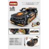 STEEL GENERALS 22002 non  XE KÉO DARK MUSTANG bộ đồ chơi xếp lắp ráp ghép mô hình Mini Racing Pacemaker Đua Xe Mini 449 khối