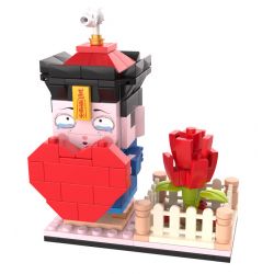 JAKI JK6365 6365 non  BÊN NHAU MÃI MÃI bộ đồ chơi xếp lắp ráp ghép mô hình 172 khối