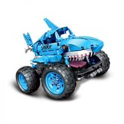 SEMBO 701911C non  XE TẢI QUÁI VẬT ĐIỀU KHIỂN TỪ XA CÁ MẬP KHỔNG LỒ HANHAI bộ đồ chơi xếp lắp ráp ghép mô hình CAR.S 546 khối