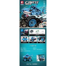 SEMBO 701911C non  XE TẢI QUÁI VẬT ĐIỀU KHIỂN TỪ XA CÁ MẬP KHỔNG LỒ HANHAI bộ đồ chơi xếp lắp ráp ghép mô hình CAR.S 546 khối