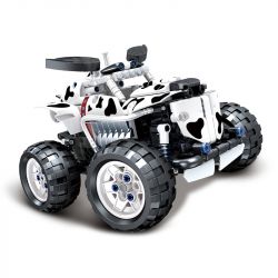 SEMBO 701910C non  XE TẢI QUÁI VẬT ĐIỀU KHIỂN TỪ XA CHO CHÓ ĐỐM bộ đồ chơi xếp lắp ráp ghép mô hình CAR.S 525 khối