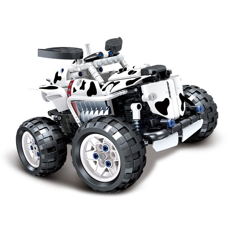 SEMBO 701910C non  XE TẢI QUÁI VẬT ĐIỀU KHIỂN TỪ XA CHO CHÓ ĐỐM bộ đồ chơi xếp lắp ráp ghép mô hình CAR.S 525 khối