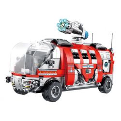 PanlosBrick 690020 Panlos Brick 690020 non  XE DI ĐỘNG bộ đồ chơi xếp lắp ráp ghép mô hình Ultraman ULTRAMAN MOBILE CHARIOT Vệ Binh Vũ Trụ Siêu Nhân Điện Quang 722 khối