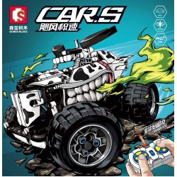 SEMBO 701910C non  XE TẢI QUÁI VẬT ĐIỀU KHIỂN TỪ XA CHO CHÓ ĐỐM bộ đồ chơi xếp lắp ráp ghép mô hình CAR.S 525 khối