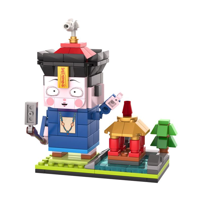 JAKI JK6361 6361 non  KÝ ỨC GẬT ĐẦU bộ đồ chơi xếp lắp ráp ghép mô hình 185 khối