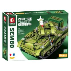 SEMBO 203112 non  XE CHIẾN ĐẤU ĐỔ BỘ ĐƯỜNG KHÔNG ZBD-03 bộ đồ chơi xếp lắp ráp ghép mô hình Military Army ZBD-03 AIRBORNE ARMORED IFV Quân Sự Bộ Đội 324 khối