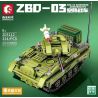 SEMBO 203112 non  XE CHIẾN ĐẤU ĐỔ BỘ ĐƯỜNG KHÔNG ZBD-03 bộ đồ chơi xếp lắp ráp ghép mô hình Military Army ZBD-03 AIRBORNE ARMORED IFV Quân Sự Bộ Đội 324 khối