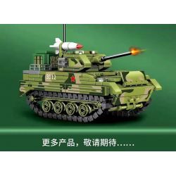 SEMBO 203112 non  XE CHIẾN ĐẤU ĐỔ BỘ ĐƯỜNG KHÔNG ZBD-03 bộ đồ chơi xếp lắp ráp ghép mô hình Military Army ZBD-03 AIRBORNE ARMORED IFV Quân Sự Bộ Đội 324 khối