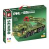 SEMBO 203109 non  BỆ PHÓNG TÊN LỬA TỰ HÀNH PHL-03 bộ đồ chơi xếp lắp ráp ghép mô hình Military Army PHL-03 MULTIPLE LAUNCH ROCKET SYSTEM Quân Sự Bộ Đội 744 khối