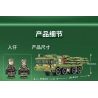 SEMBO 203109 non  BỆ PHÓNG TÊN LỬA TỰ HÀNH PHL-03 bộ đồ chơi xếp lắp ráp ghép mô hình Military Army PHL-03 MULTIPLE LAUNCH ROCKET SYSTEM Quân Sự Bộ Đội 744 khối