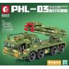 SEMBO 203109 non  BỆ PHÓNG TÊN LỬA TỰ HÀNH PHL-03 bộ đồ chơi xếp lắp ráp ghép mô hình Military Army PHL-03 MULTIPLE LAUNCH ROCKET SYSTEM Quân Sự Bộ Đội 744 khối