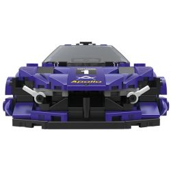 STEEL GENERALS Y101 non  XE 8 Ô VUÔNG APOLLO bộ đồ chơi xếp lắp ráp ghép mô hình 351 khối