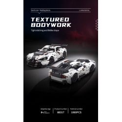 MOYU BLOCK MY88317 88317 non  XE THỂ THAO NÉ TRÁNH VIPER tỷ lệ 1:14 bộ đồ chơi xếp lắp ráp ghép mô hình 1060 khối