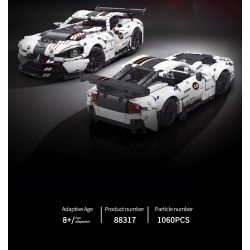 MOYU BLOCK MY88317 88317 non  XE THỂ THAO NÉ TRÁNH VIPER tỷ lệ 1:14 bộ đồ chơi xếp lắp ráp ghép mô hình 1060 khối