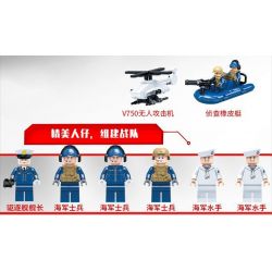 GUDI 8028 non  055 TÊN CƯỚP LỬA bộ đồ chơi xếp lắp ráp ghép mô hình Military Army DESTOYER CHINA TYPE 055 Quân Sự Bộ Đội 1003 khối