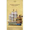 REOBRIX 66011 non  HMS MẶT TRỜI bộ đồ chơi xếp lắp ráp ghép mô hình Pirates Of The Caribbean THE ROYAL FLEET SUN Cướp Biển Vùng Caribe 3162 khối