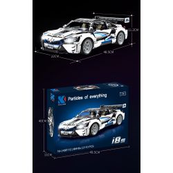 KAIYU K86112 86112 non  BMW I8S 1:10. tỷ lệ 1:10 bộ đồ chơi xếp lắp ráp ghép mô hình  Kỹ Thuật Công Nghệ Cao Mô Hình Phương Tiện 2110 khối
