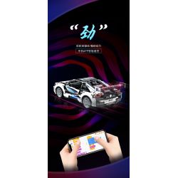 KAIYU K86112 86112 non  BMW I8S 1:10. tỷ lệ 1:10 bộ đồ chơi xếp lắp ráp ghép mô hình  Kỹ Thuật Công Nghệ Cao Mô Hình Phương Tiện 2110 khối