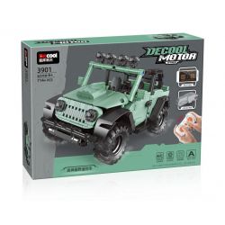 Decool 3901A 3901B Jisi 3901A 3901B non  CHIẾN TRANH THẦN ĐIỀU KHIỂN TỪ XA OFF-ROAD XE XUYÊN QUỐC GIA MÁT MẺ bộ đồ chơi xếp lắp ráp ghép mô hình 714 khối