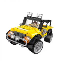 GUDI 50101 non  XE JEEP OFF-ROAD RACING BIJI MÁY XÚC bộ đồ chơi xếp lắp ráp ghép mô hình CREATIVE WORKS 351 khối