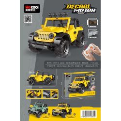 Decool 3901A 3901B Jisi 3901A 3901B non  CHIẾN TRANH THẦN ĐIỀU KHIỂN TỪ XA OFF-ROAD XE XUYÊN QUỐC GIA MÁT MẺ bộ đồ chơi xếp lắp ráp ghép mô hình 714 khối
