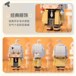 PANTASY 11012 non  THIÊN THẦN JIMMY ASANO TENKI bộ đồ chơi xếp lắp ráp ghép mô hình Brickheadz TANCHJIM ASANO Nhân Vật Đầu To 300 khối