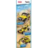 GUDI 50101 non  XE JEEP OFF-ROAD RACING BIJI MÁY XÚC bộ đồ chơi xếp lắp ráp ghép mô hình CREATIVE WORKS 351 khối