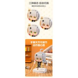 PANTASY 11012 non  THIÊN THẦN JIMMY ASANO TENKI bộ đồ chơi xếp lắp ráp ghép mô hình Brickheadz TANCHJIM ASANO Nhân Vật Đầu To 300 khối